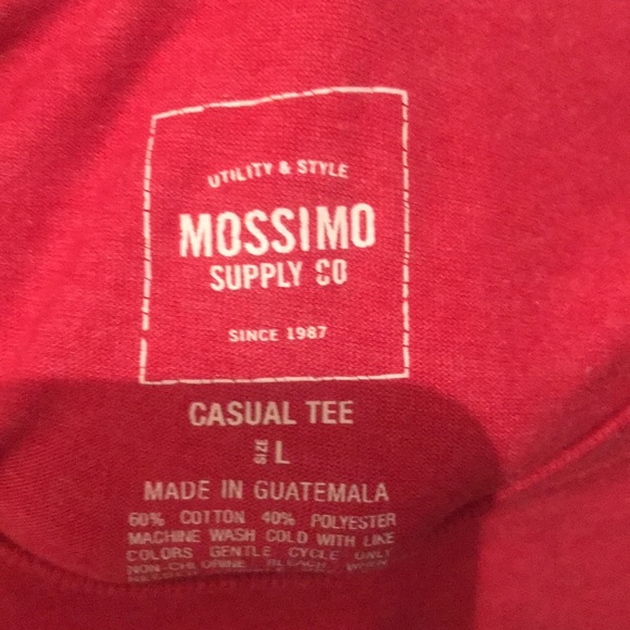 Like New Cardinal Res Sporty Long Sleeve Tshirt Mossimo Casual Tee - Picture 4 of 7
